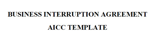 Image for AICC Business Interruption Agreement Template